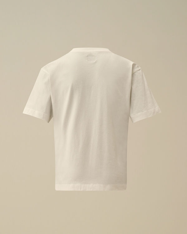 C.p. Company U16 Cotton Jersey 30/1 Maxi Logo T-Shirt GAUZE WHITE