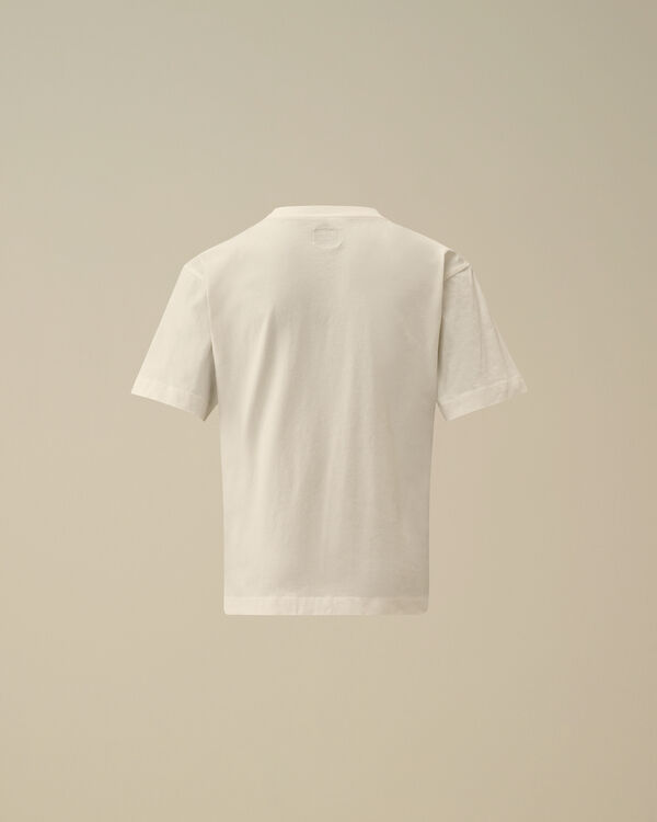C.p. Company U16 Cotton Jersey 30/1 Maxi Logo T-Shirt GAUZE WHITE