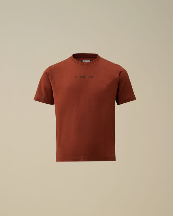 C.p. Company U16 Cotton Jersey 30/1 Mini Logo T-Shirt SABLE - BROWN
