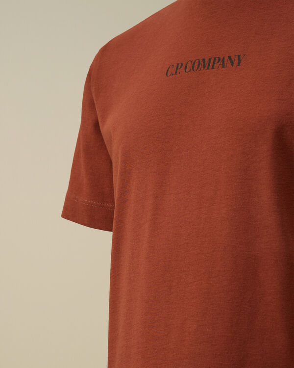 C.p. Company U16 Cotton Jersey 30/1 Mini Logo T-Shirt SABLE - BROWN