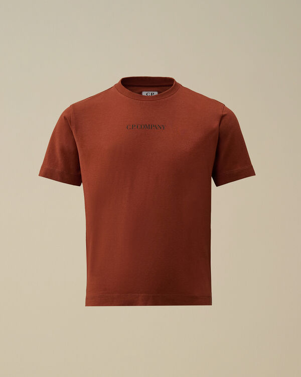 C.p. Company U16 Cotton Jersey 30/1 Mini Logo T-Shirt SABLE - BROWN