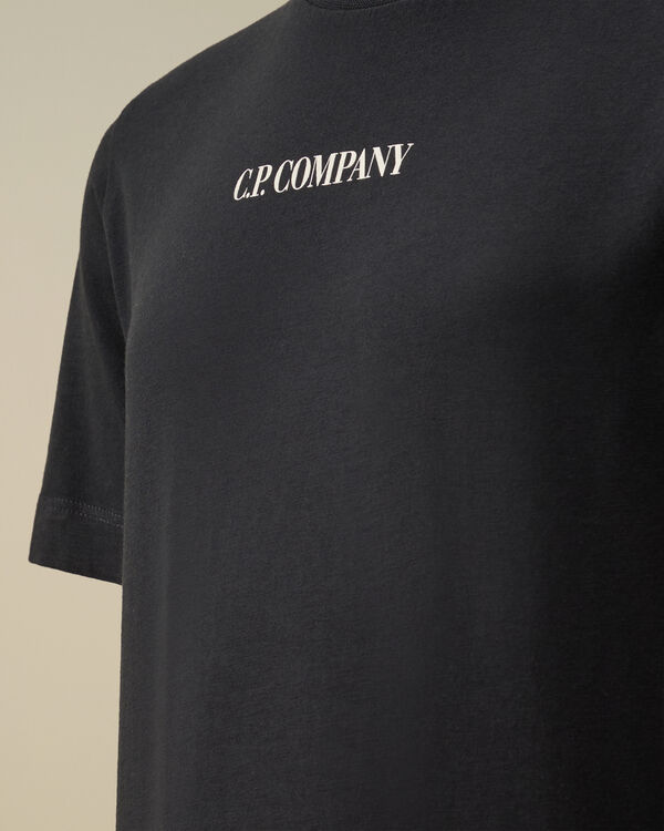 C.p. Company U16 Cotton Jersey 30/1 Mini Logo T-Shirt TOTAL ECLIPSE - BLUE