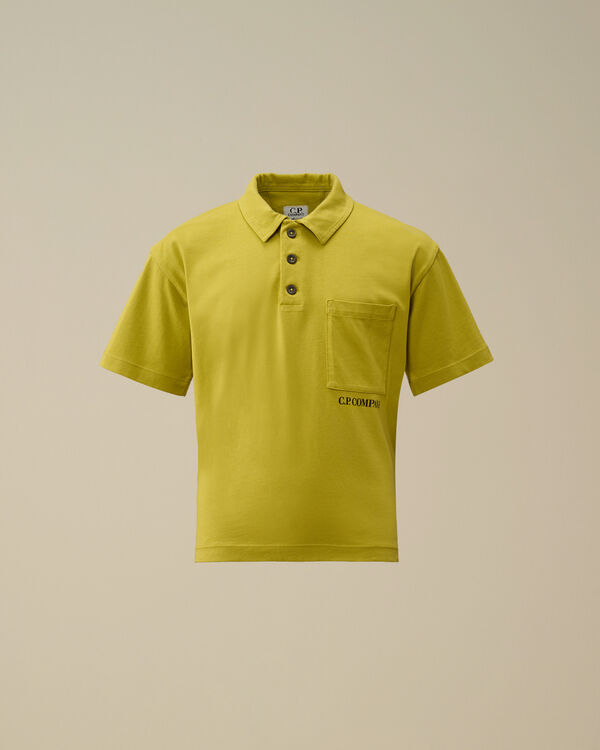 C.p. Company U16 Cotton Jersey Boxy Polo CRESS GREEN