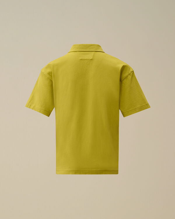 C.p. Company U16 Cotton Jersey Boxy Polo CRESS GREEN