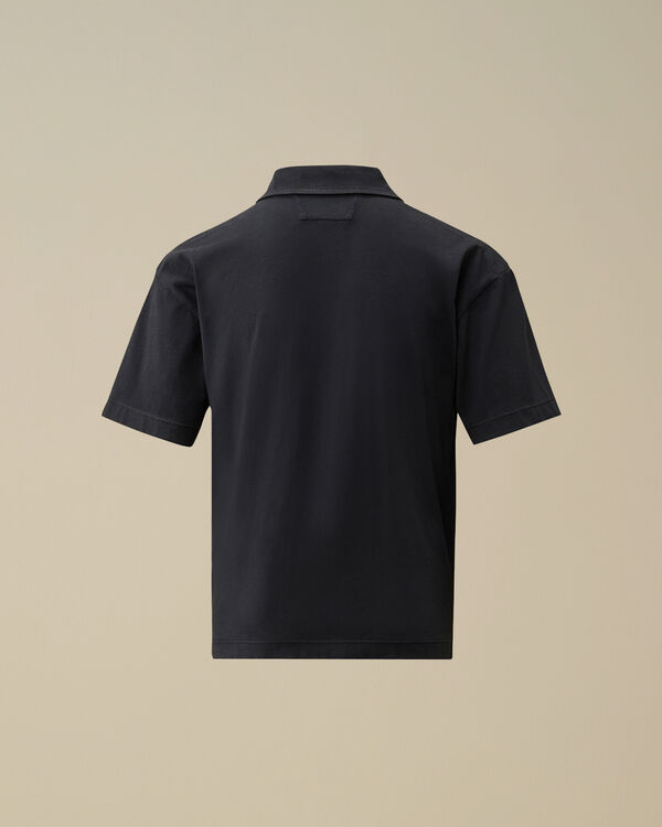 C.p. Company U16 Cotton Jersey Boxy Polo TOTAL ECLIPSE - BLUE