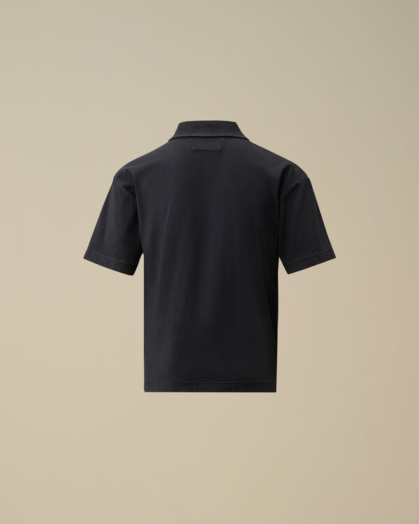 C.p. Company U16 Cotton Jersey Boxy Polo TOTAL ECLIPSE - BLUE