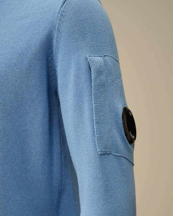 C.p. Company U16 Cotton Knitted Crewneck Knit PACIFIC COAST - LIGHT-BLUE