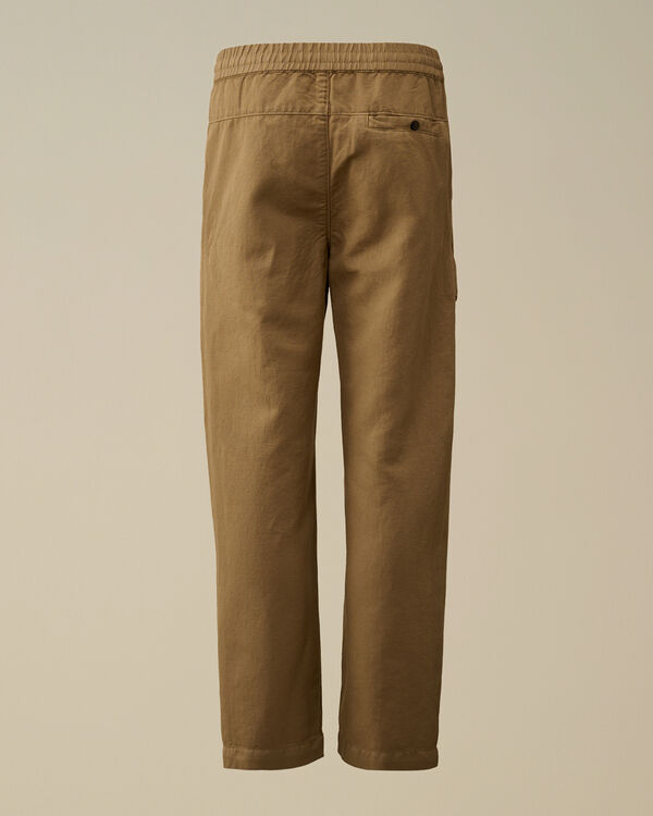 C.p. Company U16 Cotton/Linen Cargo Pants TREE HOUSE - BEIGE
