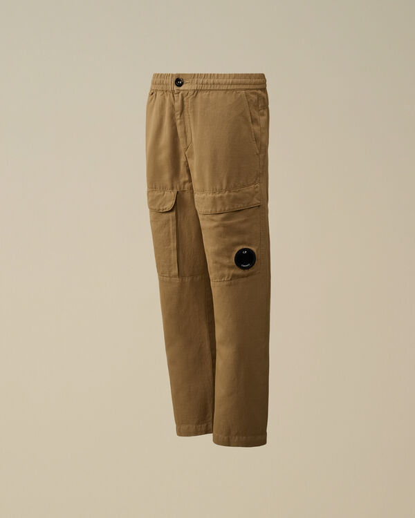 c.p. company U16 Cotton/Linen Cargo Pants TREE HOUSE - BEIGE