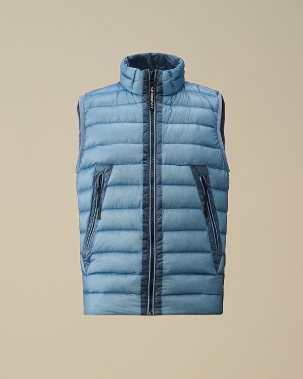 C.p. Company U16 D.D. Shell Ripstop Down Vest PACIFIC COAST - LIGHT-BLUE