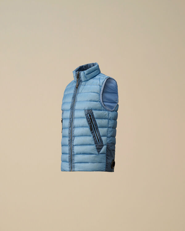 c.p. company U16 D.D. Shell Ripstop Down Vest PACIFIC COAST - LIGHT-BLUE