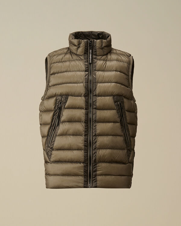 C.p. Company U16 D.D. Shell Ripstop Down Vest SMOKED PEARL - GREY