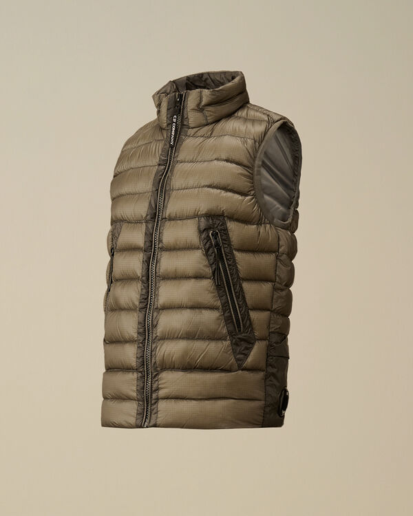 c.p. company U16 D.D. Shell Ripstop Down Vest SMOKED PEARL - GREY