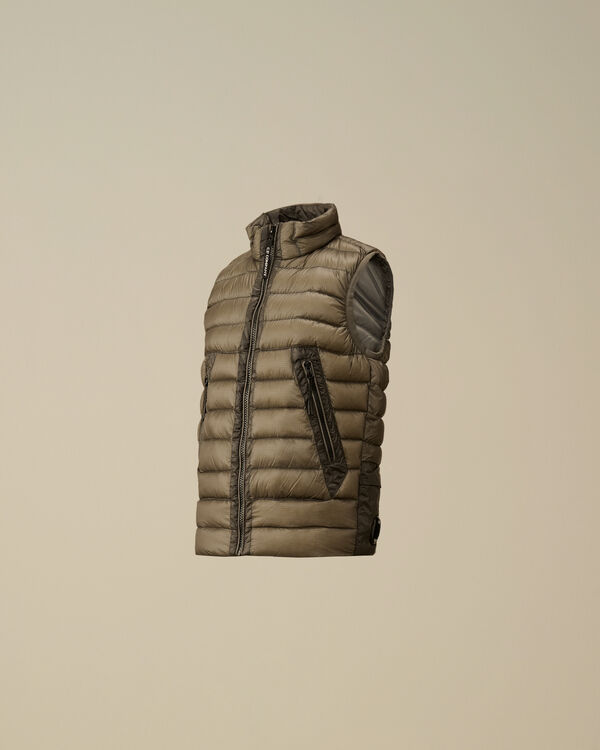 c.p. company U16 D.D. Shell Ripstop Down Vest SMOKED PEARL - GREY