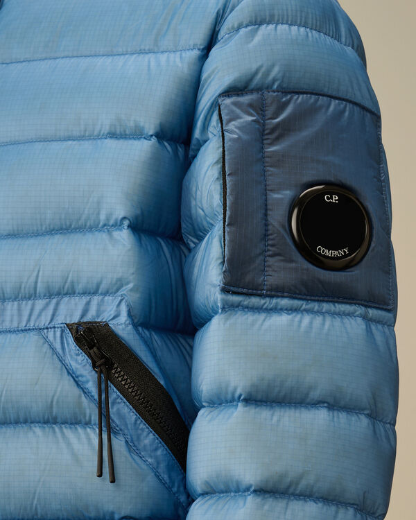 C.p. Company U16 D.D. Shell Ripstop Hooded Down Jacket PACIFIC COAST - LIGHT-BLUE