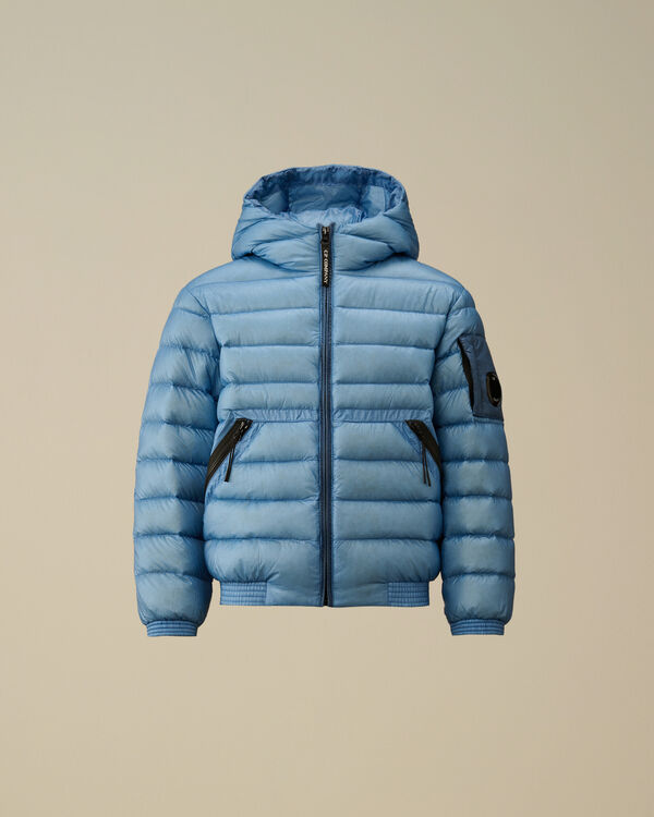 C.p. Company U16 D.D. Shell Ripstop Hooded Down Jacket PACIFIC COAST - LIGHT-BLUE