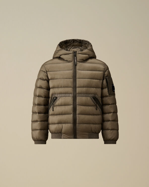 C.p. Company U16 D.D. Shell Ripstop Hooded Down Jacket SMOKED PEARL - GREY