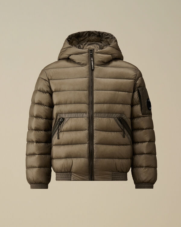 C.p. Company U16 D.D. Shell Ripstop Hooded Down Jacket SMOKED PEARL - GREY
