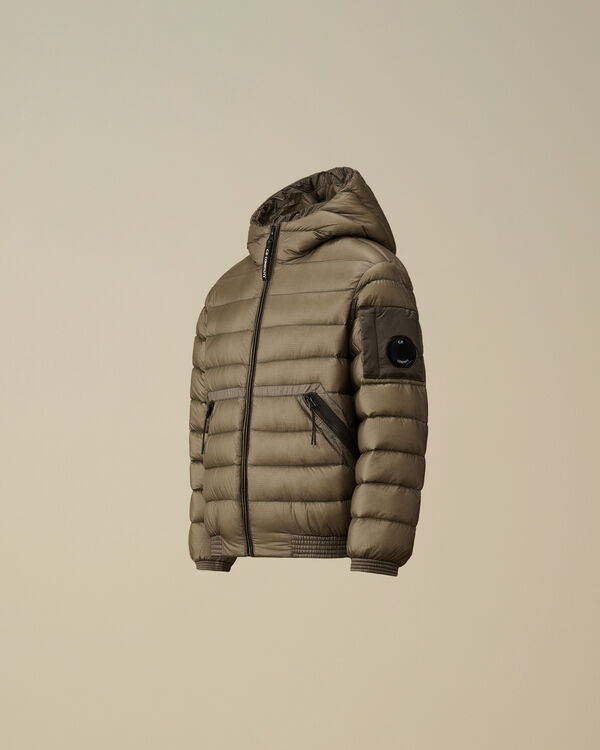 c.p. company U16 D.D. Shell Ripstop Hooded Down Jacket SMOKED PEARL - GREY