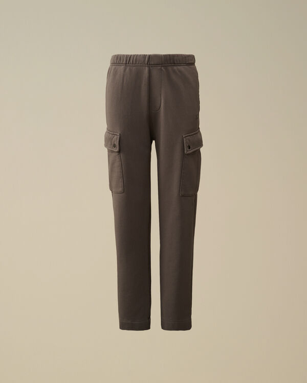 C.p. Company U16 Diagonal Fleece Cargo Sweatpants SMOKED PEARL - GREY