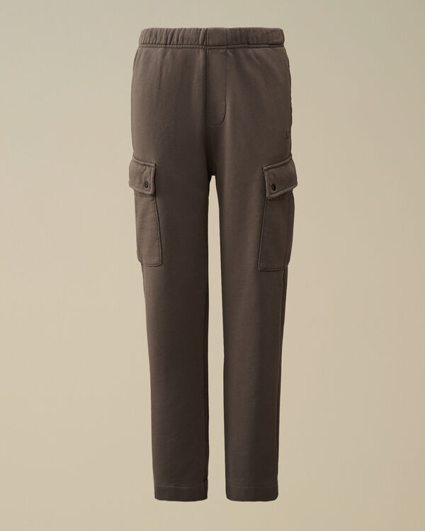C.p. Company U16 Diagonal Fleece Cargo Sweatpants SMOKED PEARL - GREY