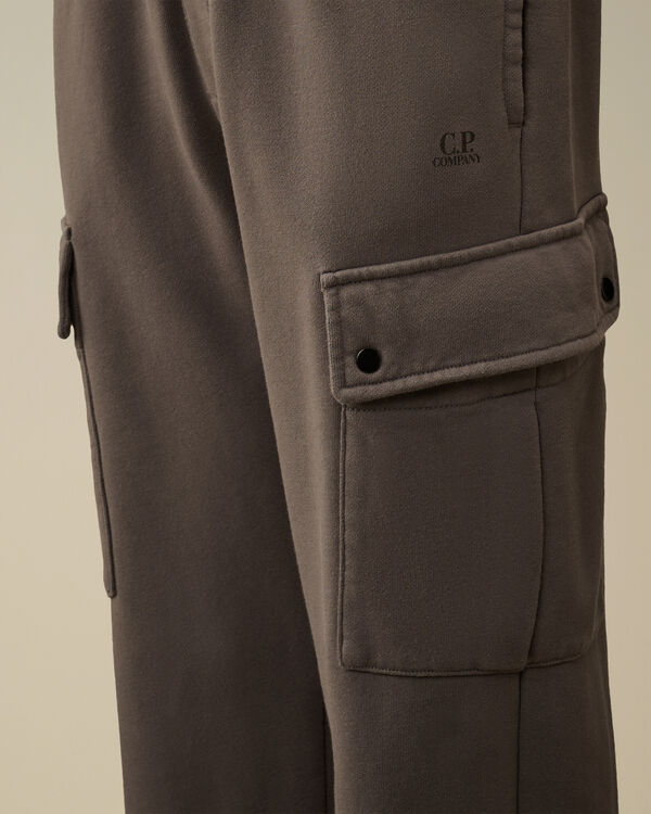 C.p. Company U16 Diagonal Fleece Cargo Sweatpants SMOKED PEARL - GREY