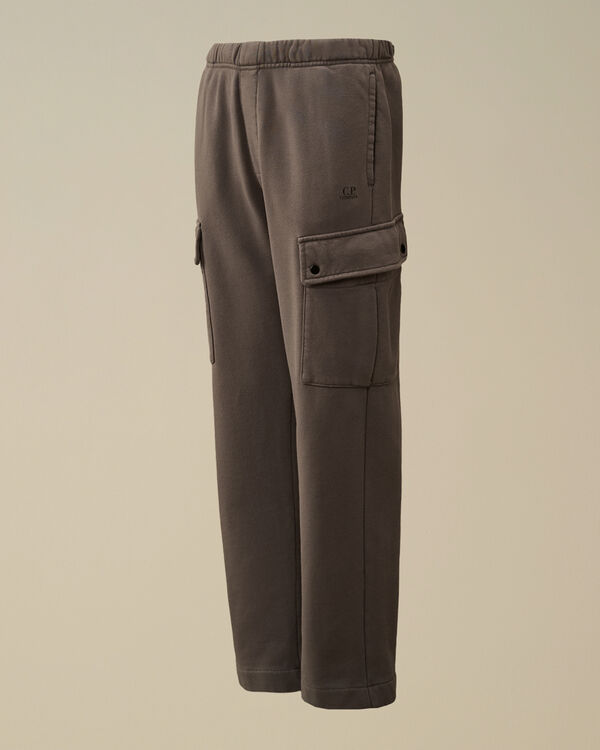 c.p. company U16 Diagonal Fleece Cargo Sweatpants SMOKED PEARL - GREY
