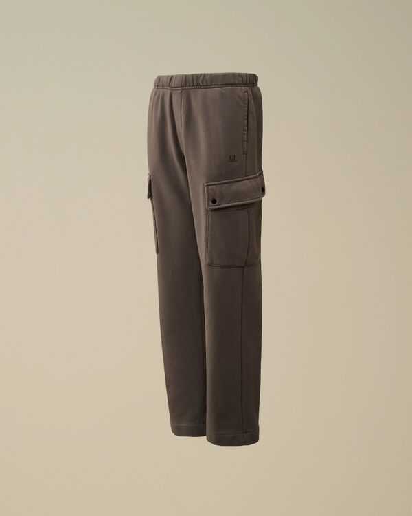 c.p. company U16 Diagonal Fleece Cargo Sweatpants SMOKED PEARL - GREY