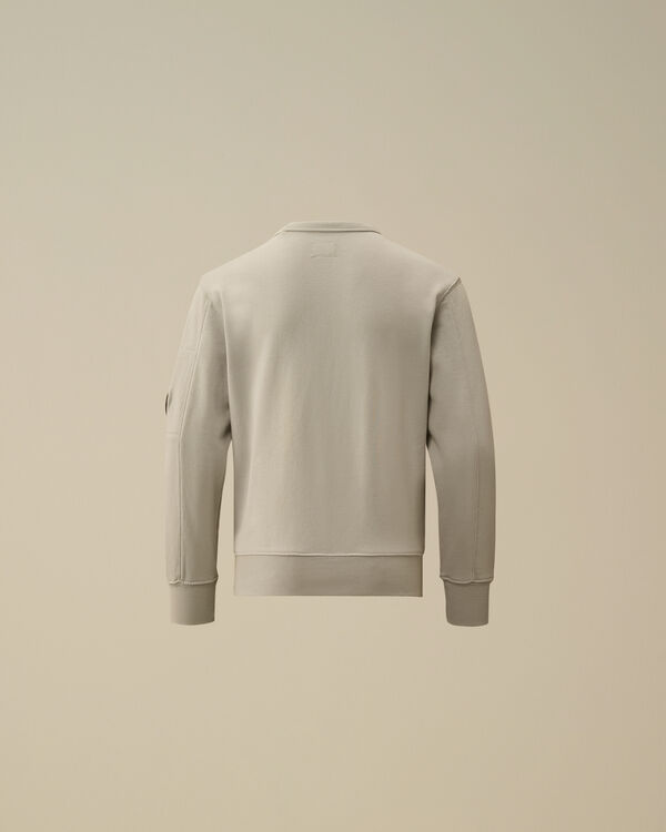 C.p. Company U16 Diagonal Fleece Crewneck Sweatshirt BLUE FOX - GREY