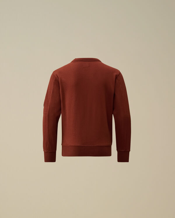 C.p. Company U16 Diagonal Fleece Crewneck Sweatshirt SABLE - BROWN