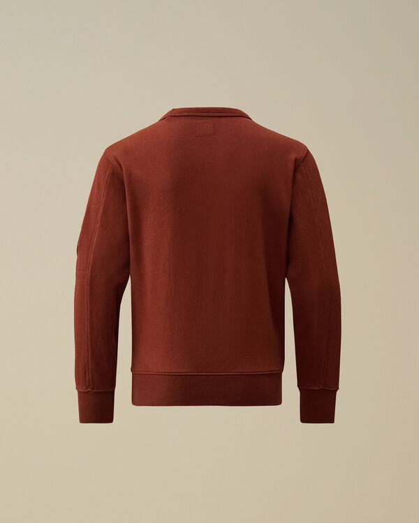 C.p. Company U16 Diagonal Fleece Crewneck Sweatshirt SABLE - BROWN