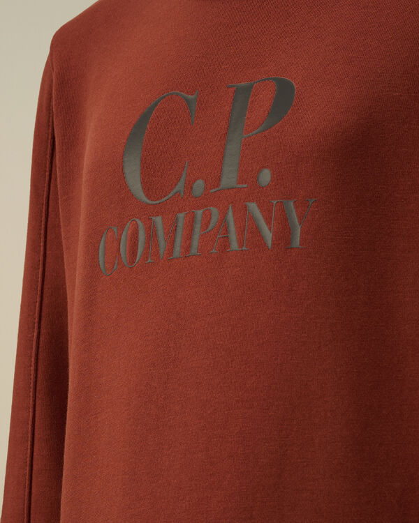 C.p. Company U16 Diagonal Fleece Crewneck Sweatshirt SABLE - BROWN