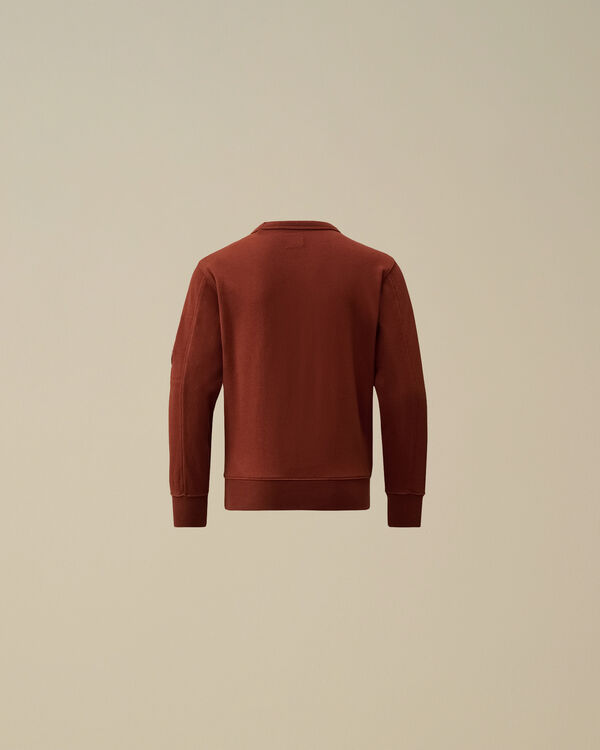 C.p. Company U16 Diagonal Fleece Crewneck Sweatshirt SABLE - BROWN