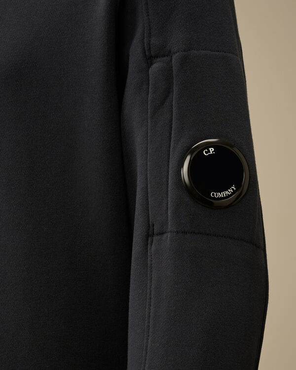 C.p. Company U16 Diagonal Fleece Crewneck Sweatshirt TOTAL ECLIPSE - BLUE