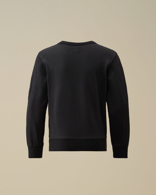 C.p. Company U16 Diagonal Fleece Crewneck Sweatshirt TOTAL ECLIPSE - BLUE