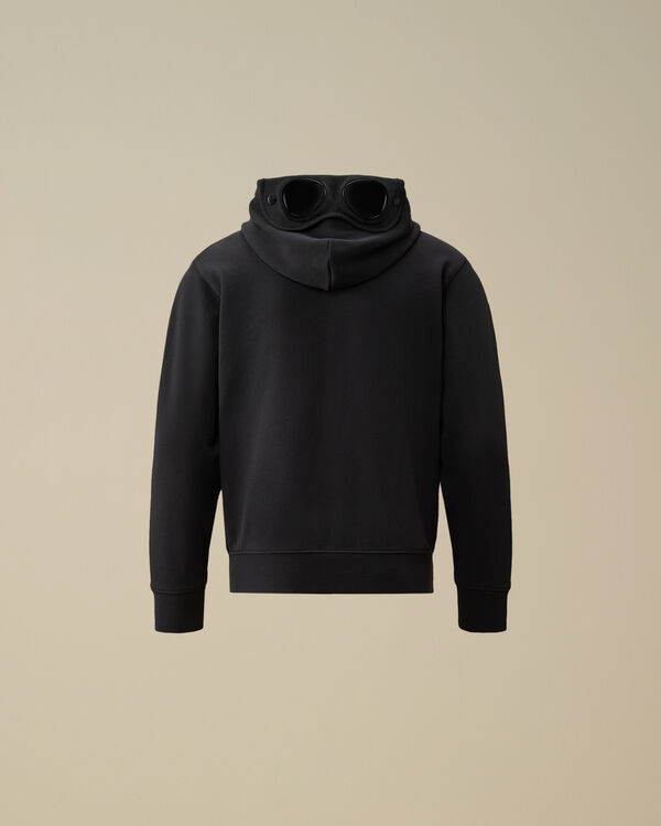 C.p. Company U16 Diagonal Fleece Goggle Hooded Sweatshirt TOTAL ECLIPSE - BLUE