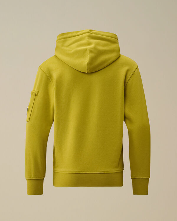 C.p. Company U16 Diagonal Fleece Hooded Lens Sweatshirt CRESS GREEN