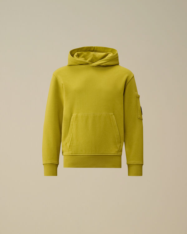C.p. Company U16 Diagonal Fleece Hooded Lens Sweatshirt CRESS GREEN