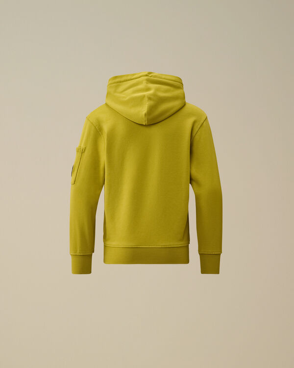 C.p. Company U16 Diagonal Fleece Hooded Lens Sweatshirt CRESS GREEN