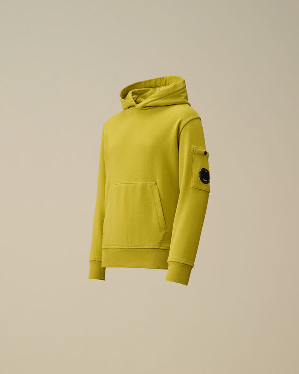 c.p. company U16 Diagonal Fleece Hooded Lens Sweatshirt CRESS GREEN