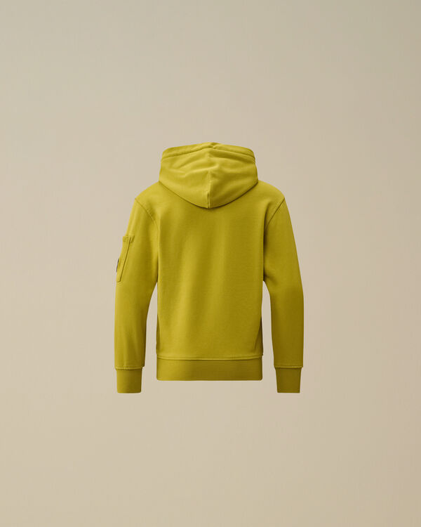 C.p. Company U16 Diagonal Fleece Hooded Lens Sweatshirt CRESS GREEN
