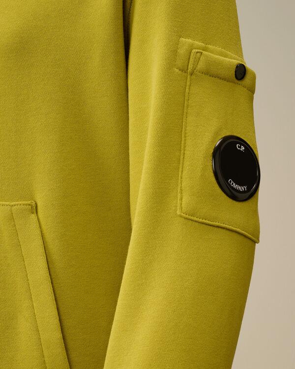 C.p. Company U16 Diagonal Fleece Hooded Lens Sweatshirt CRESS GREEN