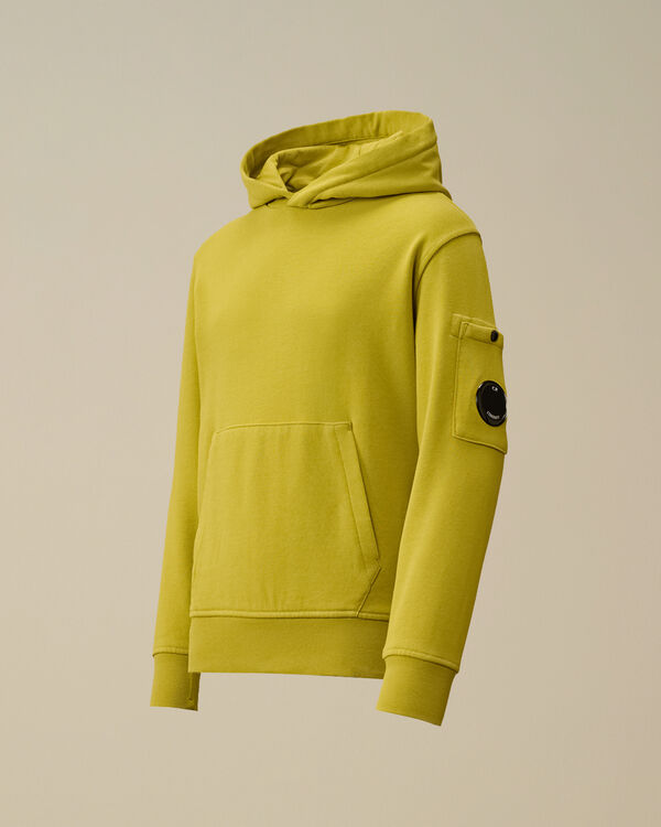 c.p. company U16 Diagonal Fleece Hooded Lens Sweatshirt CRESS GREEN