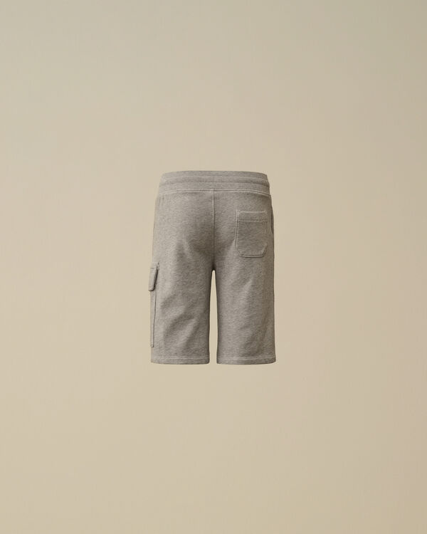 C.p. Company U16 Diagonal Fleece Lens Cargo Shorts GREY MELANGE