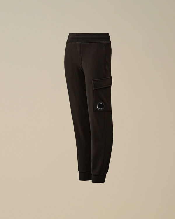 c.p. company U16 Diagonal Fleece Lens Cargo Sweatpants BLACK