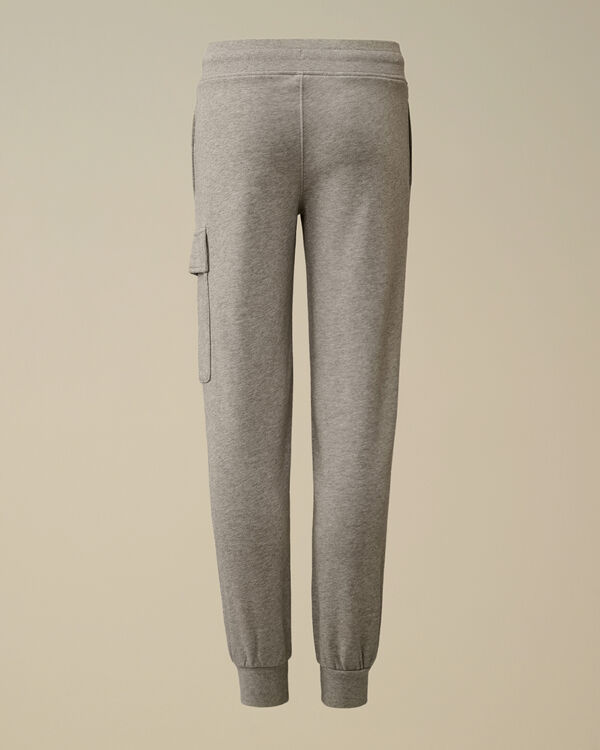 C.p. Company U16 Diagonal Fleece Lens Cargo Sweatpants GREY MELANGE