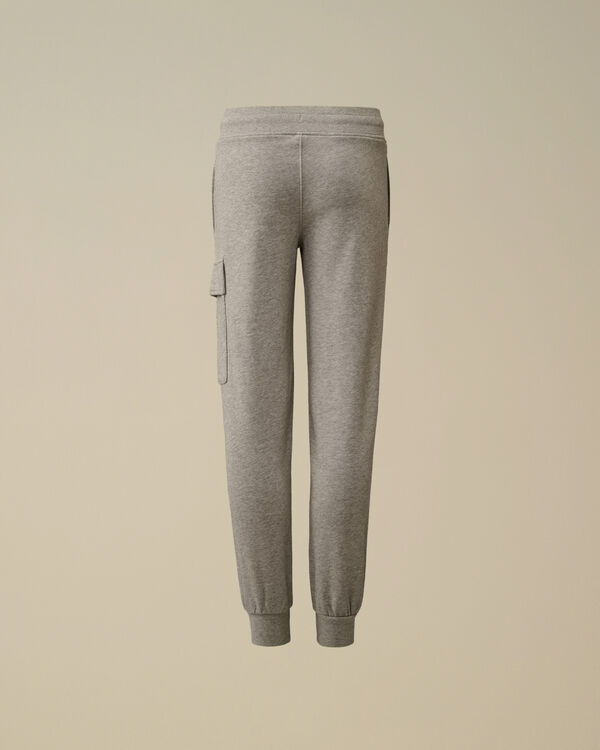 C.p. Company U16 Diagonal Fleece Lens Cargo Sweatpants GREY MELANGE