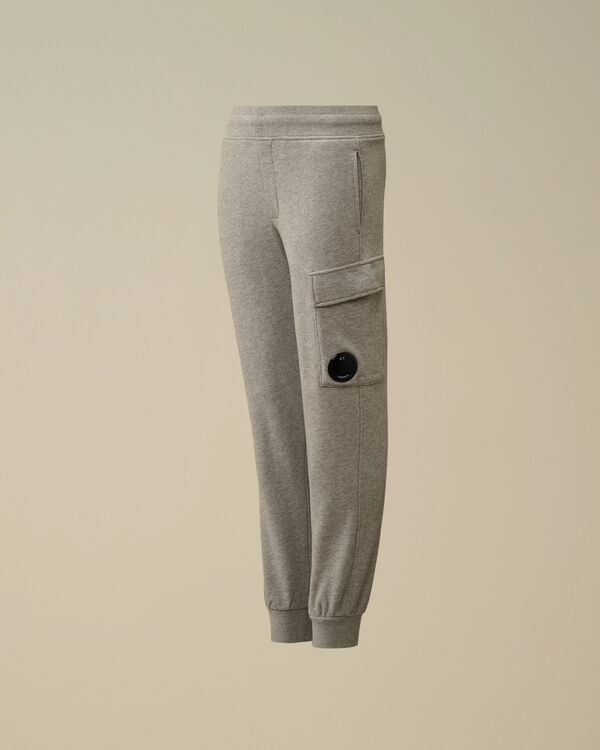 c.p. company U16 Diagonal Fleece Lens Cargo Sweatpants GREY MELANGE