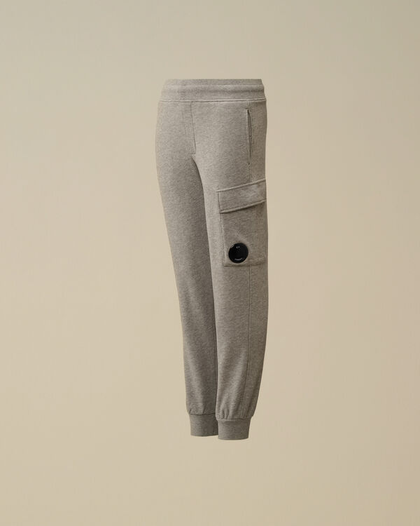 c.p. company U16 Diagonal Fleece Lens Cargo Sweatpants GREY MELANGE