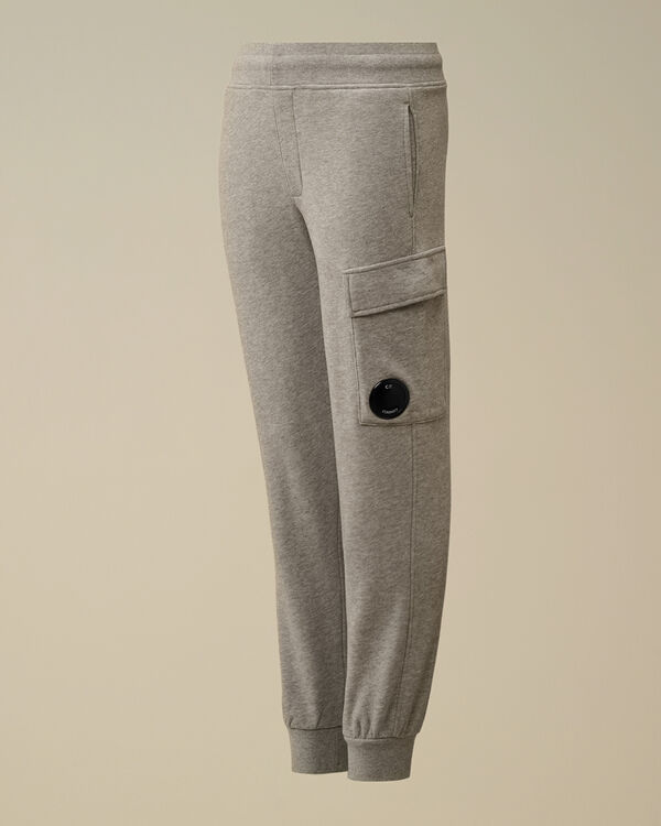 c.p. company U16 Diagonal Fleece Lens Cargo Sweatpants GREY MELANGE